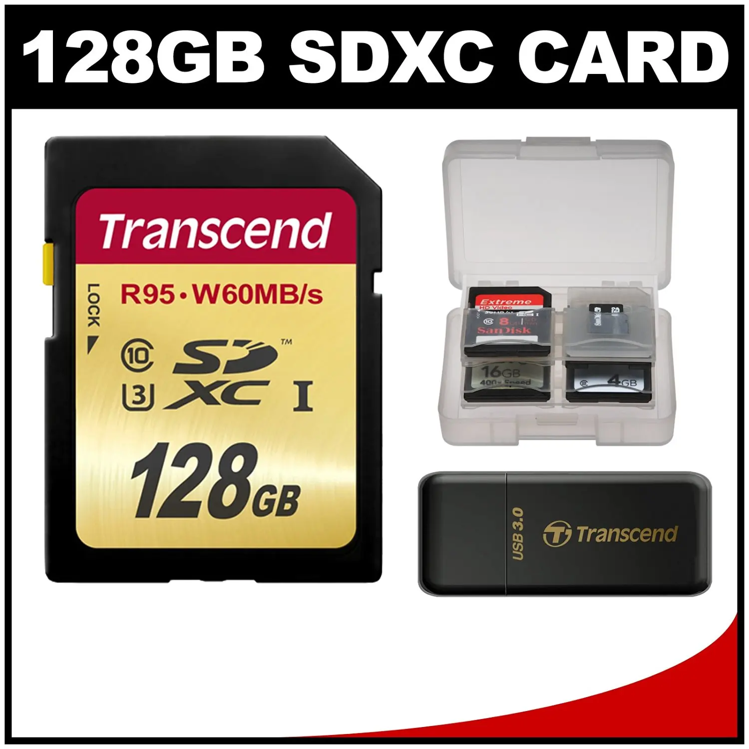 Карта памяти transcend 128gb