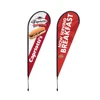 Custom printing outdoor activity bow teardrop flag