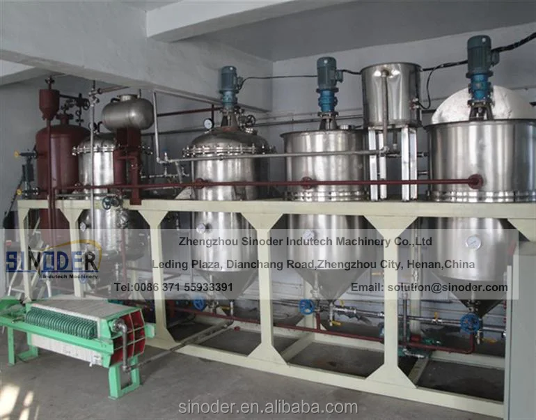 Mini Crude Oil Refinery Production Line Small Vegetable Cooking Oil Refineries in Pakistan