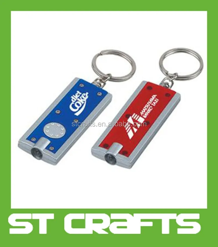 Promotional Logo Customized Led Flashlight Keychain Led Keychains
