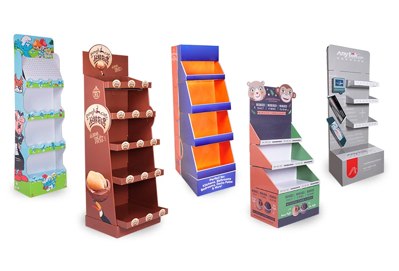 Supermarket Promotional Cardboard Corrugated Display Rack,Cardboard ...