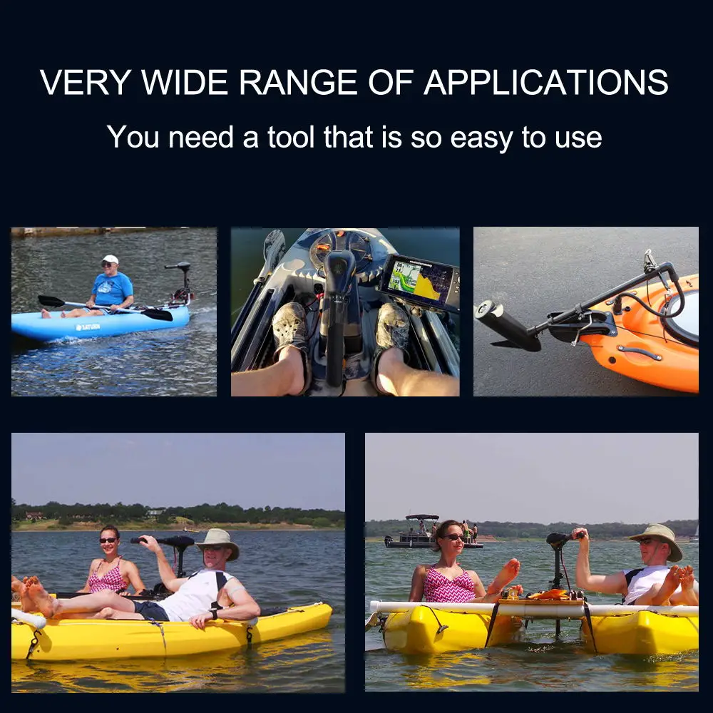 Electric Trolling Motor 12v 32lbs Outboard Engine For Kayak 2 Stroke