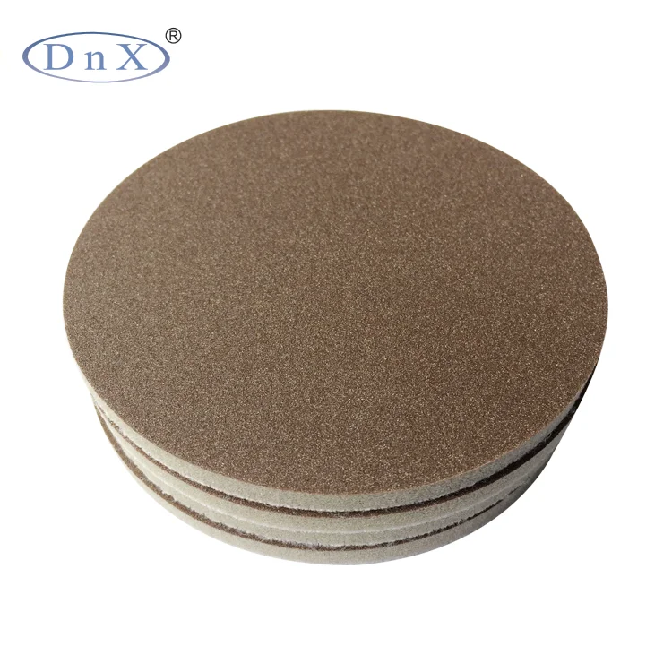 Hook And Loop Round Aluminium Oxide Sanding Sponge For Paint And