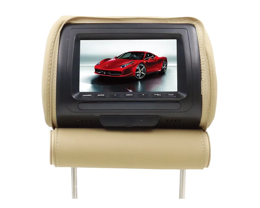 7inch Car Headrest Monitor With Hdmi And Zipper For Car Buy Car