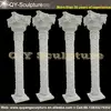 Hand Carved White Round Stone Columns