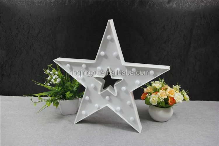 20leds Marquee Light Star Shaped Led Plastic Signlighted Marquee Star
