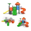 2.2mm thickness main columns plastic playground equipment slide