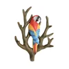 Roogo resin modern European 3Dliving room decor hat or coat hanging rain forest series red wall hook