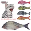 Refilling Catnip Toys Simulation Plush Fish Cat Toys Interactive Chewing Toys For Cat/Kitty/Kitten