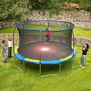 Get Quotations Bounce Pro Trampoline 12 Ft With Flash Light Zone And Enclosure