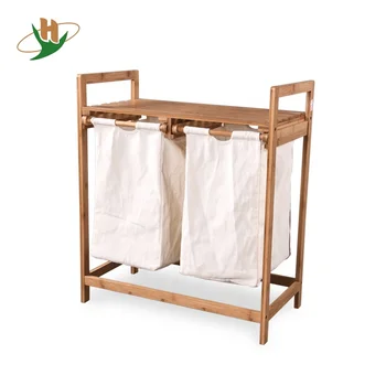 2 compartment laundry basket