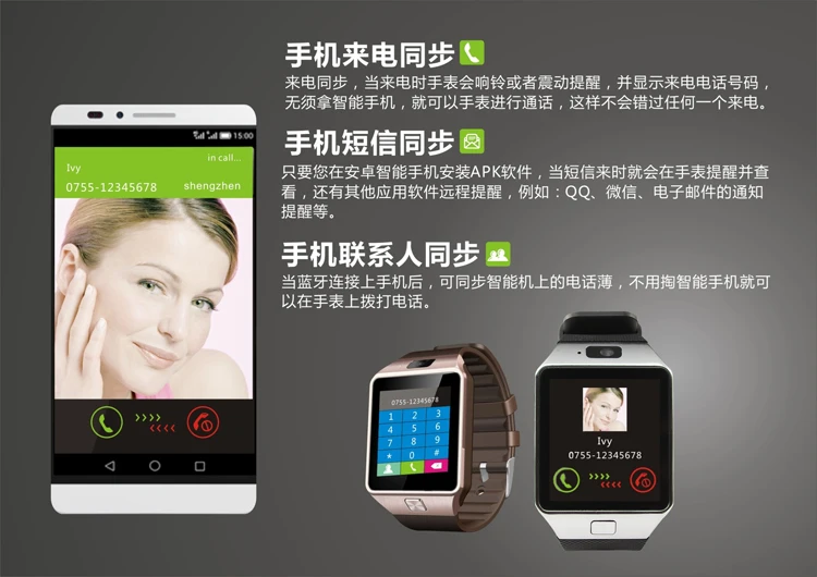smartwatch with front facing camera