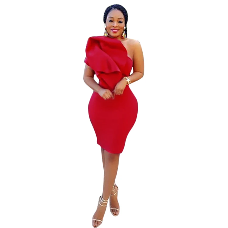 En Gros Sexy Courte Irreguliere Une Epaule Femmes Moulantes Robe Rouge Buy Robe Rouge Femme Robe Rouge Longue Robe Rouge Sexy Product On Alibaba Com