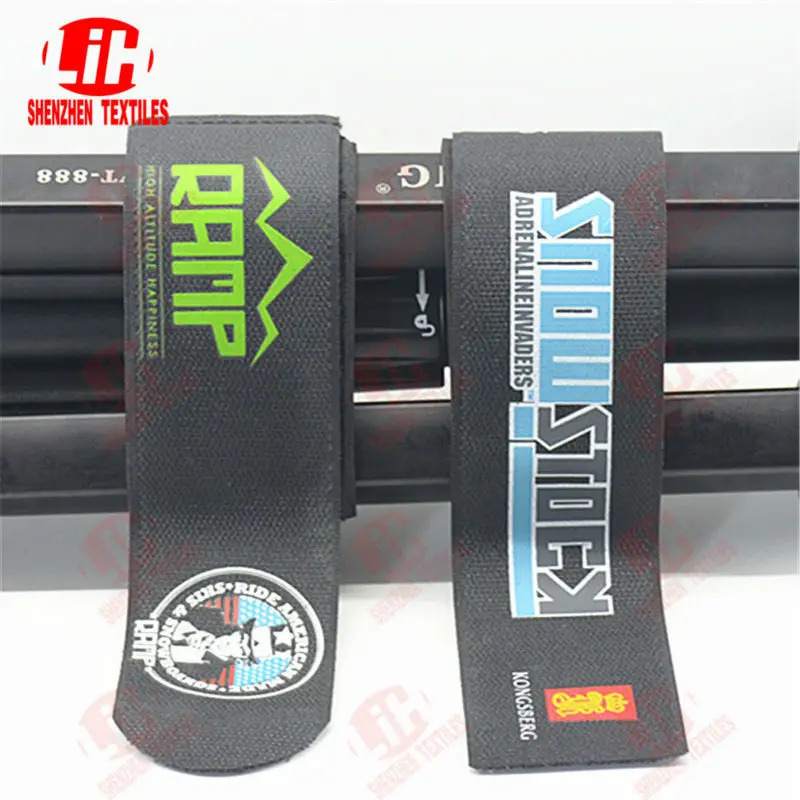 Custom Logo Printed Cross Country Ski Holder/hook And Loop Ski Straps