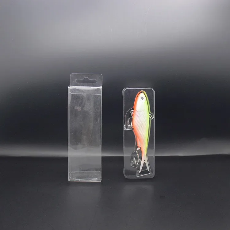 Custom Clear Plastic Fishing Lure Accessories Saltwater Soft Plastic Clamshell Packaging And
