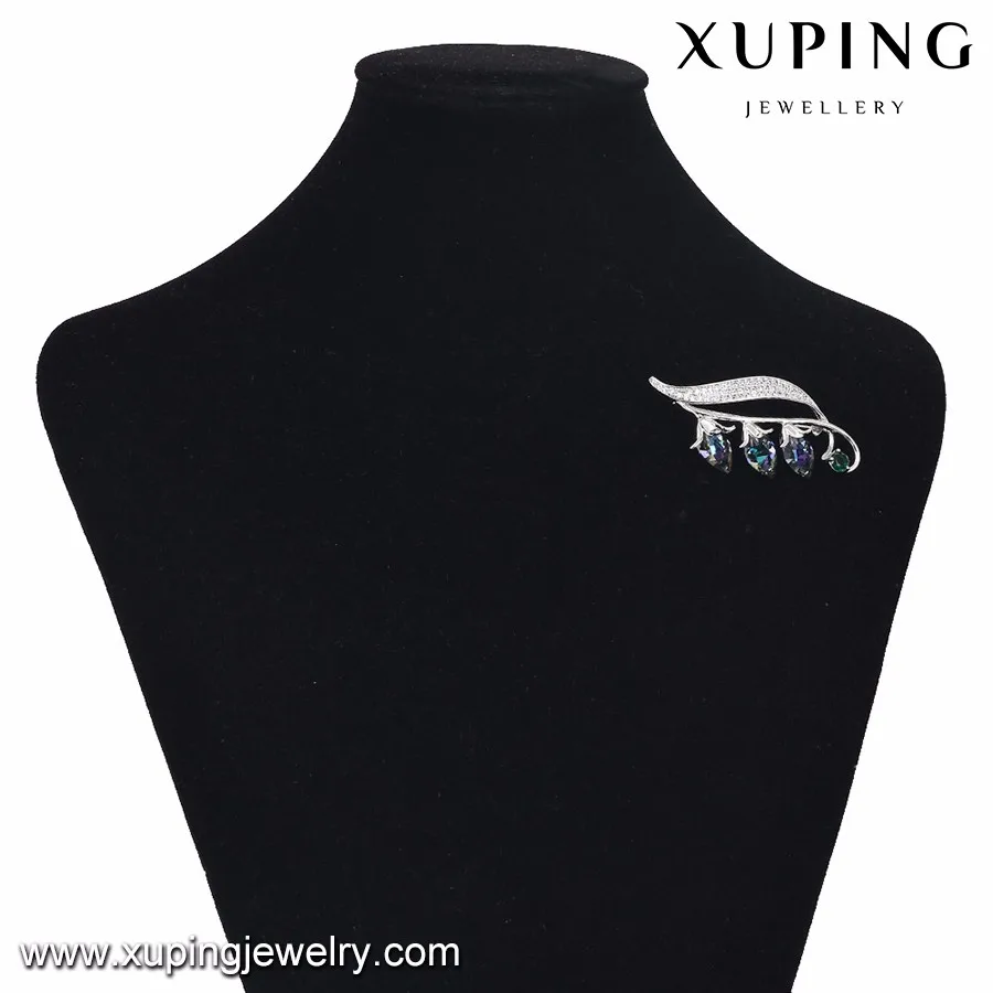 00005 Xuping High Quality Top Wholesale Personalized Crystal Brooch,Men