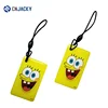 125KHz TK4100 EM4100 Sponge Bob Clear Epoxy RFID Card with Logo Printing Serial Number