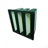 Box type glassfiber V bank pre filter for air system