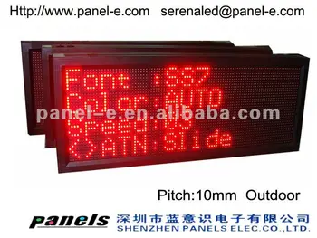 P10 Outdoor Led Moving Message Display 