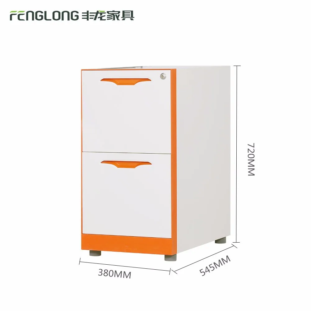 Office Cheap Under Desk Mobile Pedestal File Cabinet 2 Drawer