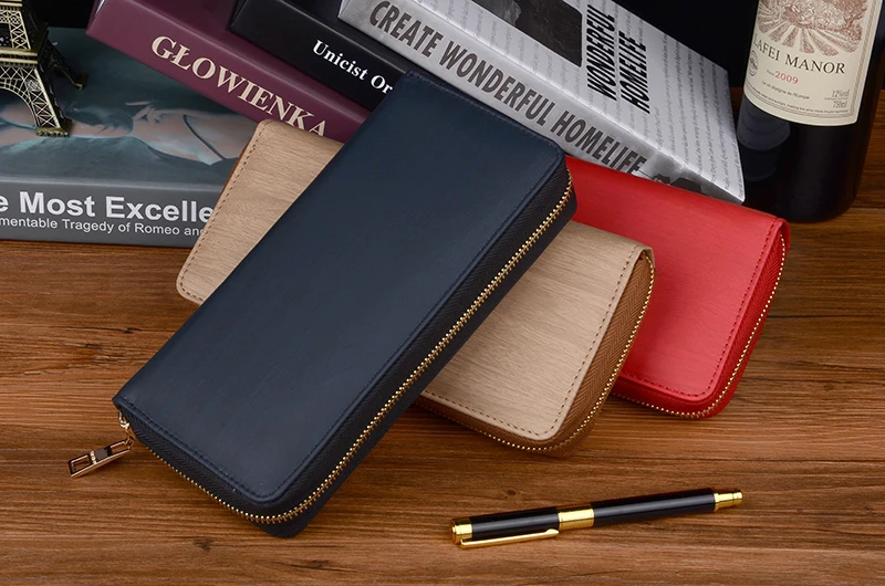 Factory wholesale rechargeable money bag with wine power bank wallet leather card holder - ANKUX.COM