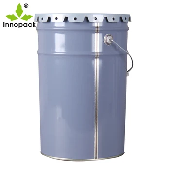 Download 20l White Paint Tin Bucket With Solid Lid/plug/ring Lock - Buy Tin Bucket,20l Paint Tin Bucket ...