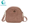 Winter Korean version of the new oil crown small square bag fashion retro PU shoulder diagonal mobile phone change women's bag