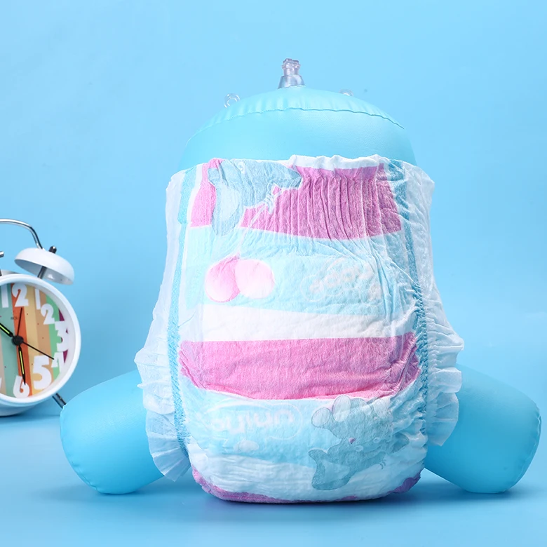 100 Cotton Baby Diapers Elephant Disposable Nappies With Resealable