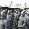 earthenware terracotta warriors replica in clay crafts model