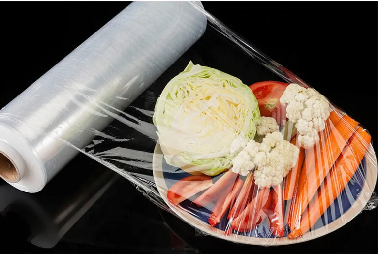 Food Service Plastic Biodegradable Pla Food Packaging Fresh Wrap Soft