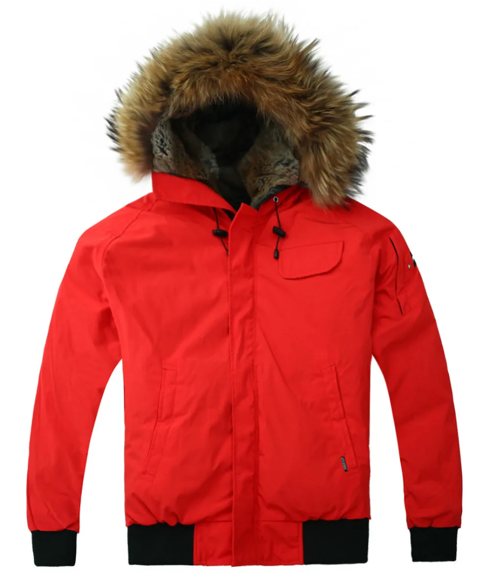 cheap Alaska winter jacket down coat jacket Red wholesale free shipping-in Parkas from Men's