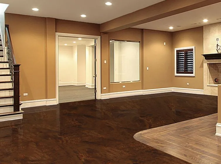 стяжка в подвале. отделка подвала. подвал под кухней. обустройство пола погреба. блоки для подвала.