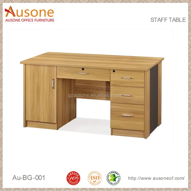 Big Sale Durable Staff Used Wooden Desk Small Office Desk Size