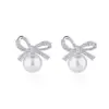 KDA9756 new model 316l stainless steel bow earrings