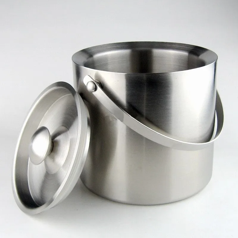 Customized Hot Sale Cheap Ice Bucket With Lid Grey Goose Stainless