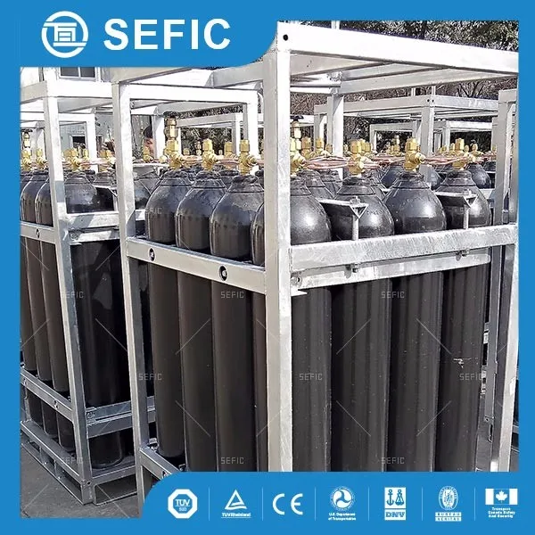 Co2 Bottle Manifold And Rack For High Pressure Seamless Steel Gas