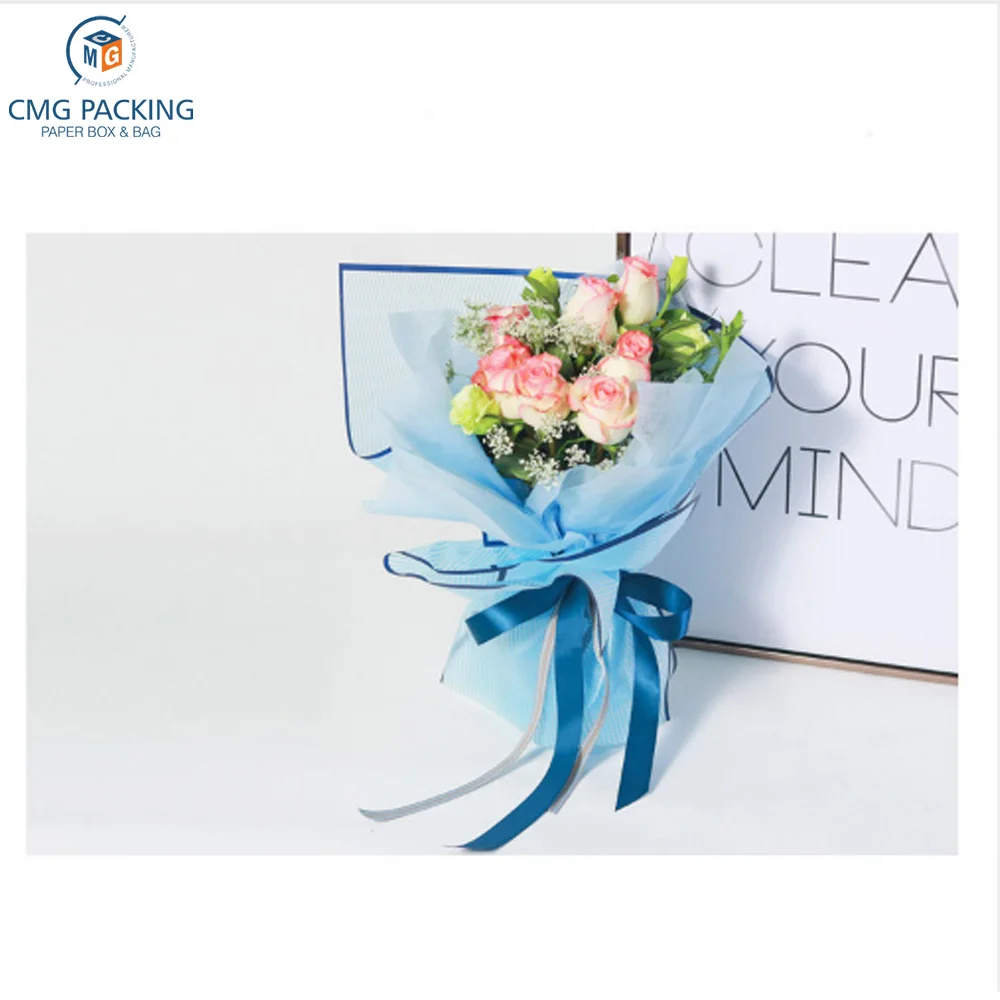 60x60cm Various Colors Flower Packaging Paper Gift Wrapping Paper Waterproof