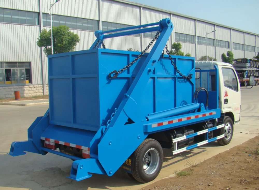 Manual Transmission Type And Diesel Engine 4 Ton Skip Garbage Truck ...