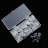 NAILTALK 500Pcs Natrual Box Packing Natural Clear Salon Polish False Finger Display Full Cover Ballet Nail Tip