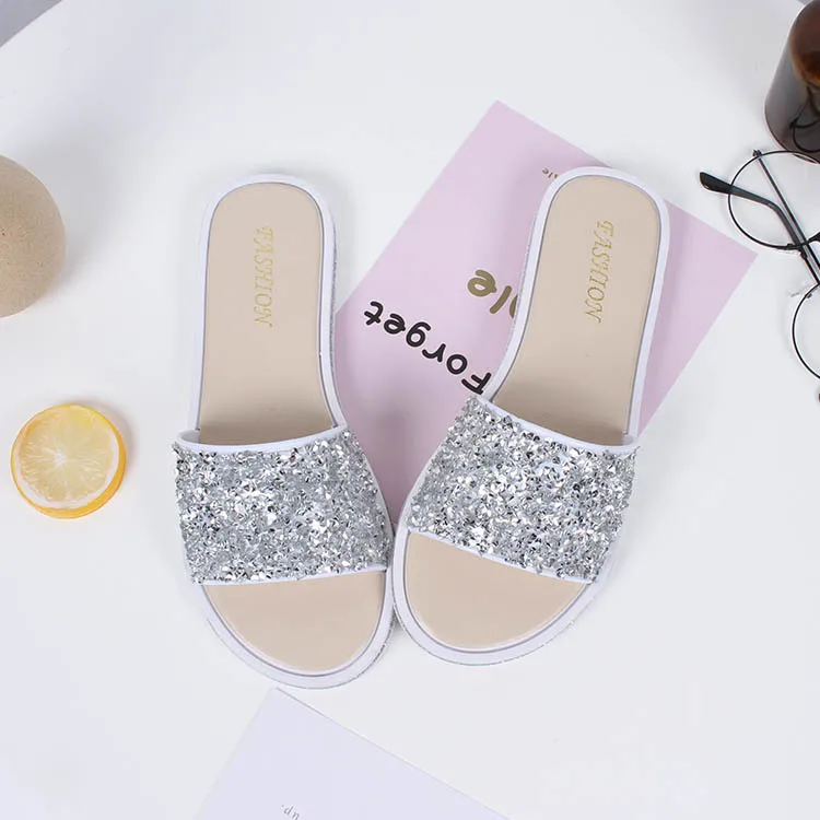2019 Hot Sell New Bright Design Ladies Summer Fashion Pvc Slippers - Buy Pvc Slippers,Indoor 