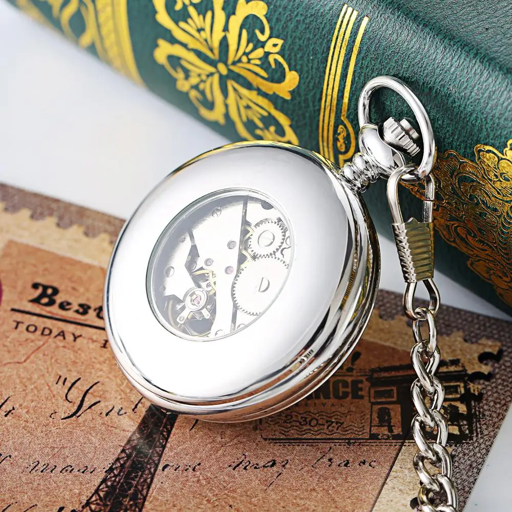 Top Brand Fashion Functional Your Own Logo Pocket Watches With Silver