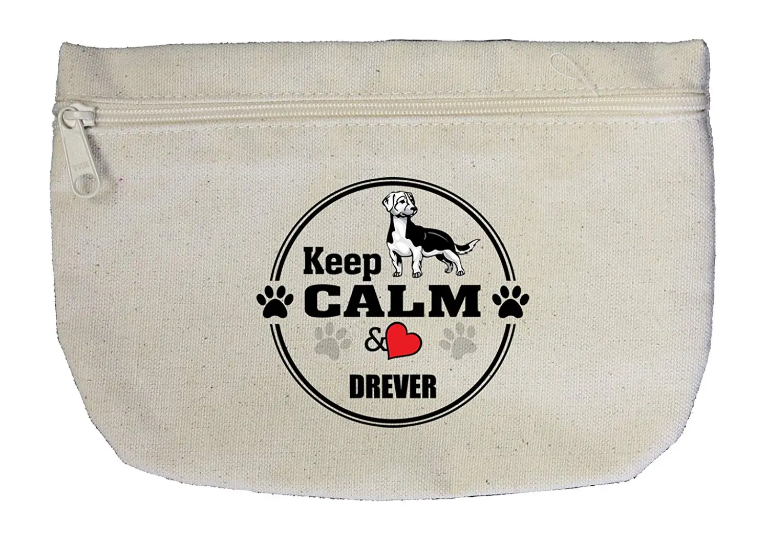 Buy Canvas Zipper Pouch Makeup Bag Keep Calm Love Drever Dog Style In Print In Cheap Price On Alibaba Com