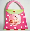 Pink Fashion bag wooden cartoon frame