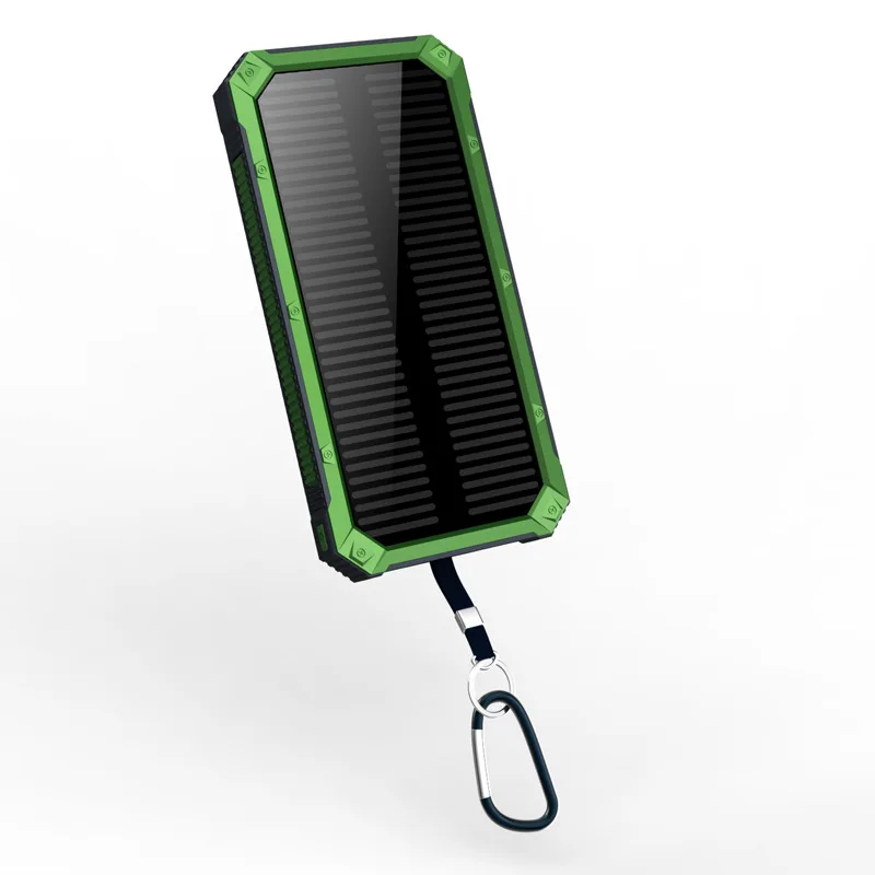 20000mAh Waterproof solar power bank Solar Charger External Battery Backup Pack For cell phone Tablets For iphone for samsung