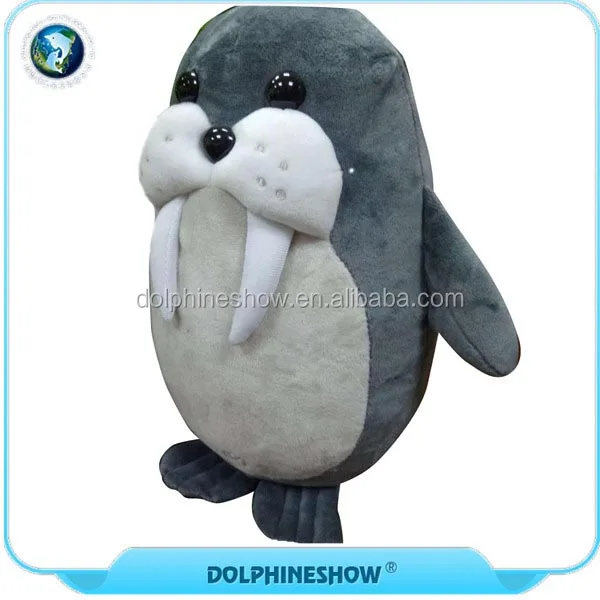 Cute Stuffed Animal Gray Walrus Plush Sea Animal Toy - Buy Walrus