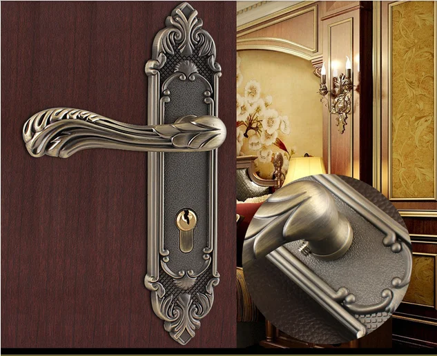 Zinc Alloy Security Mortise Lockbody Interior Wooden Bathroom Door ...