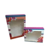 Custom printed cheap price packaging paper box with clear PVC window beauty set box