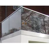 stainless steel balcony balustrade design / U Shaped Channel Glass Balustrade