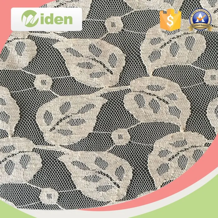 African Lace Embroidery Fabric Nylon Net 125CM Eyelet Lace Fabric