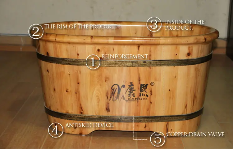 wooden baby bath tub